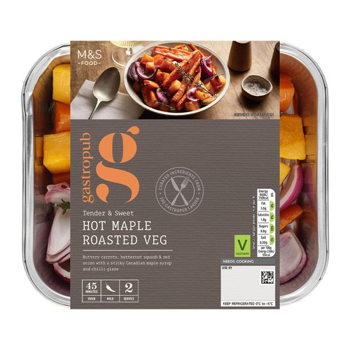 M&S Gastropub Hot Maple Roasted Veg