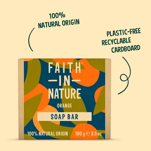 Faith in Nature Orange Pure Hand Made Soap Bar
