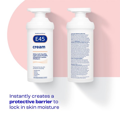E45 Moisturiser Body Cream for Dry Skin & Eczema