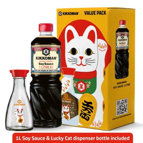 Kikkoman Lucky Cat Value Pack 1L
