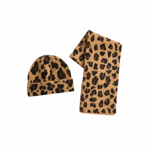 M&S Kids Leopard Print Set, 1-3 Y, Brown Mix