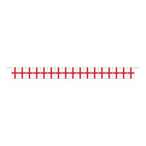 Unique Party England Flag Plastic Pennant Banner, 5m