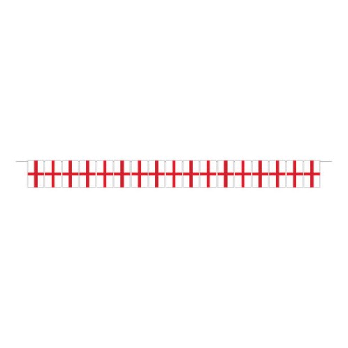 Unique Party England Flag Plastic Pennant Banner, 5m