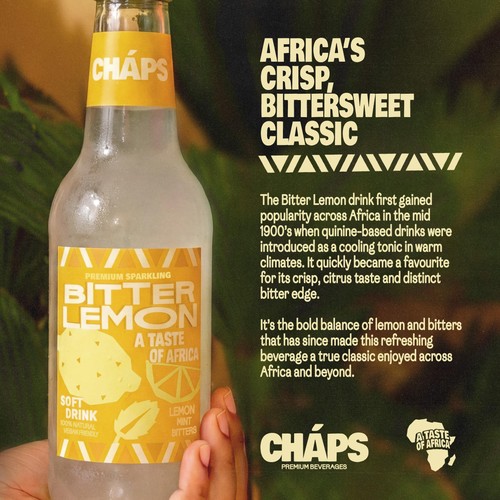 Chaps Premium Bitter Lemon Drink