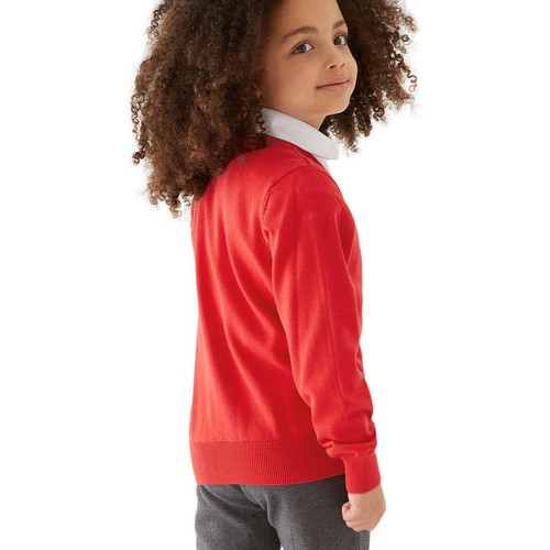 M&S Cotton Cardigan, 2 Pack, 6-7 Years, Red