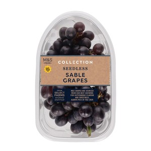 M&S Collection Sable Seedless Grapes