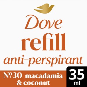 Dove No30 Macadamia & Coconut 72h Antiperspirant Deodorant Refill Pack