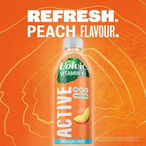 Volvic Vitamin Peach Active Vitamin Flavoured Water