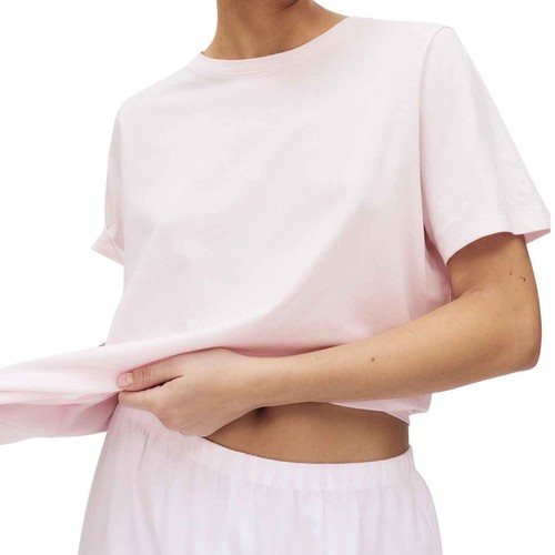 M&S Womens Pure Cotton Pyjama Set, L, Pink