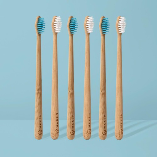Waken Bamboo Toothbrush Blue