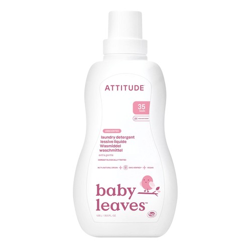 Attitude Baby Leaves Laundry Liquid - 35 Loads - Fragrance Free