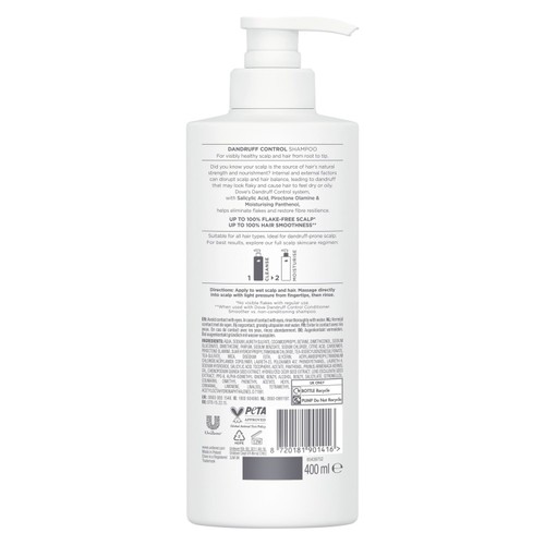 Dove Dandruff Control Shampoo for Healthy, Resilient Hair
