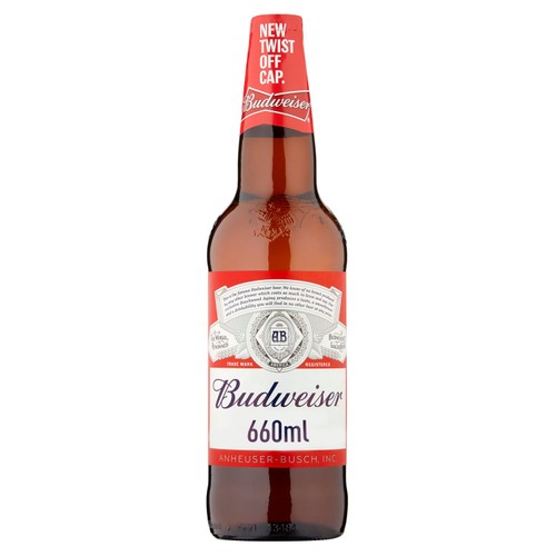Budweiser Lager Beer Bottle