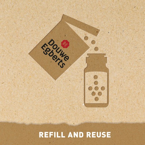 Douwe Egberts Pure Gold Instant Coffee Refill