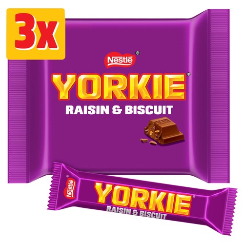 Yorkie Raisin & Biscuit Chocolate Bar Multipack