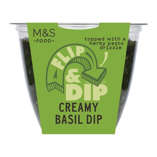 M&S Flip & Dip Basil Dip With Pesto Drizzle