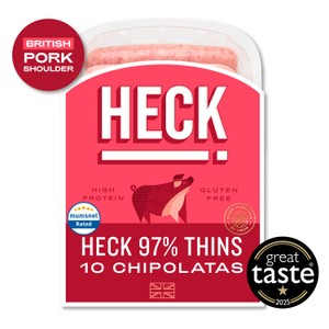 Heck 97% Pork Thins Chipolatas