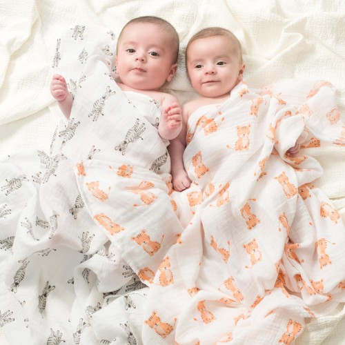 Aden + Anais Muslin Swaddles Safari Babes