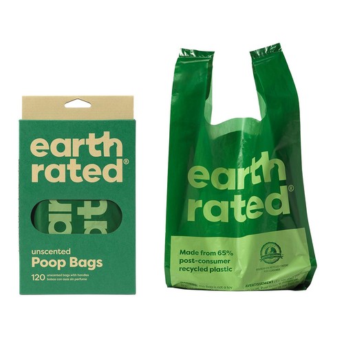 Earth Rated Poop Bags Unscented Tie Handle Bag