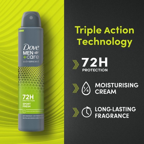 Dove Men+Care Advanced Antiperspirant Deodorant Sport Fresh