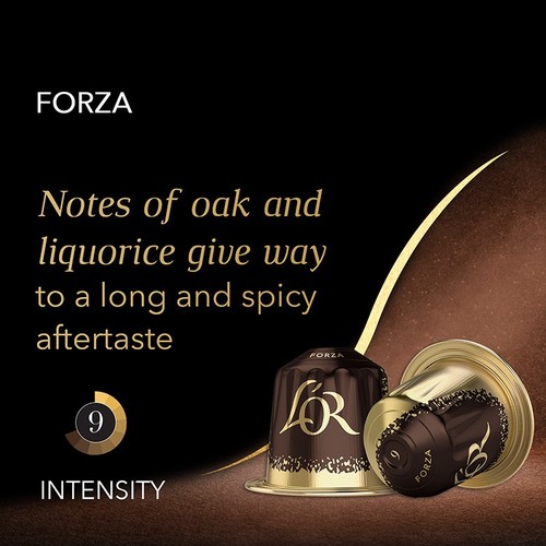 L'OR Forza Coffee Pods x10 Intensity 9