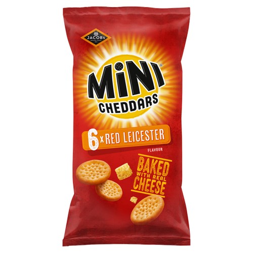 Jacob's Mini Cheddars Red Leicester Multipack Snacks