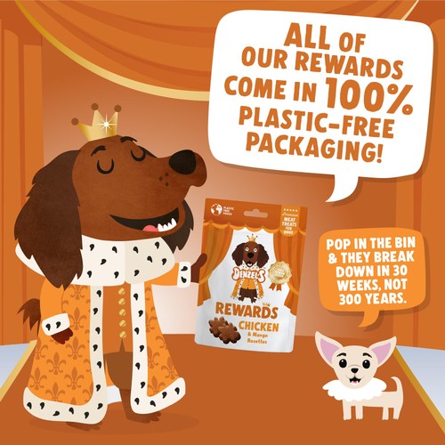 Denzel's Premium Rewards Chicken & Mango Meat Dog Treats