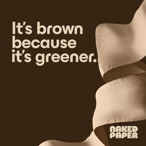 Naked Paper Unbleached Super Absorbent Bamboo Kitchen Roll