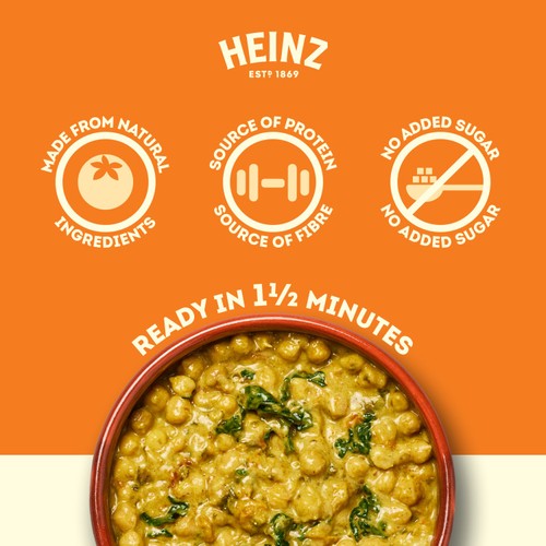 Heinz Curry Chickpeas with Coconut and Spinach