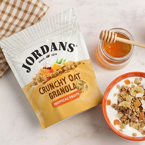 Jordans Crunchy Oat Granola Tropical Fruits Breakfast Cereal