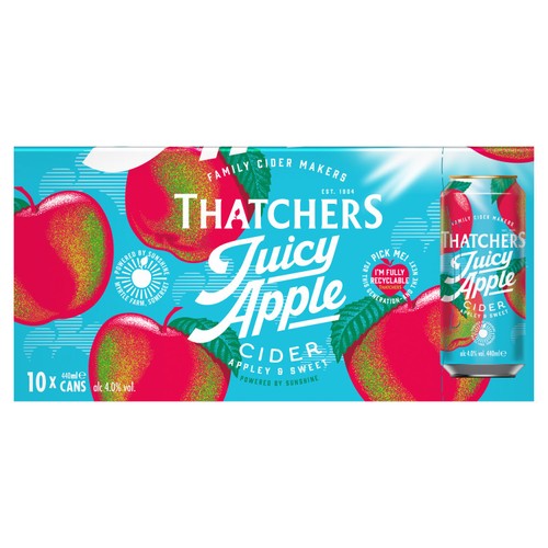 Thatchers Juicy Apple 10pk Can
