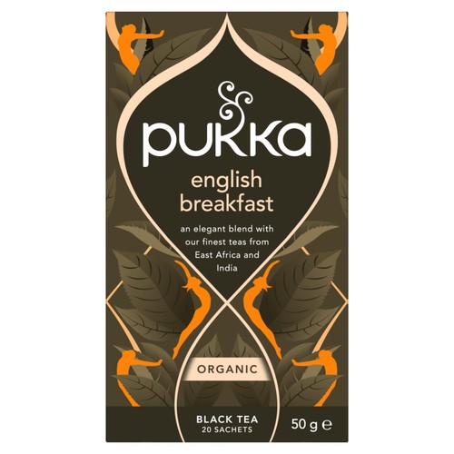 Pukka Organic English Breakfast Tea 20 Home Compostable Black Tea Bags
