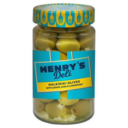 Henry's Deli Halkidiki Olives with Lemon Garlic & Rosemary