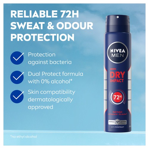 NIVEA MEN Dry Impact Anti-Perspirant Deodorant Spray