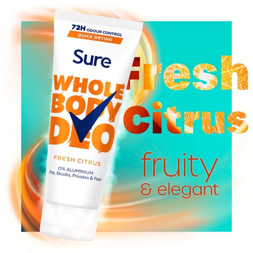 Sure Women Whole Body Fresh Citrus Cream Deodorant