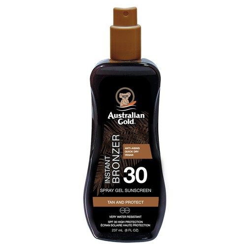 Australian Gold SPF 30 Sunscreen Spray with Instant Bronzer