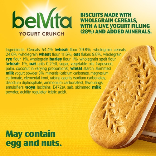 Belvita Breakfast Yogurt Duo Crunch Biscuits