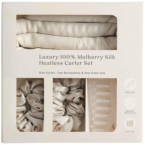 M&S Pure Mulberry Silk Heatless Curler, Light Grey