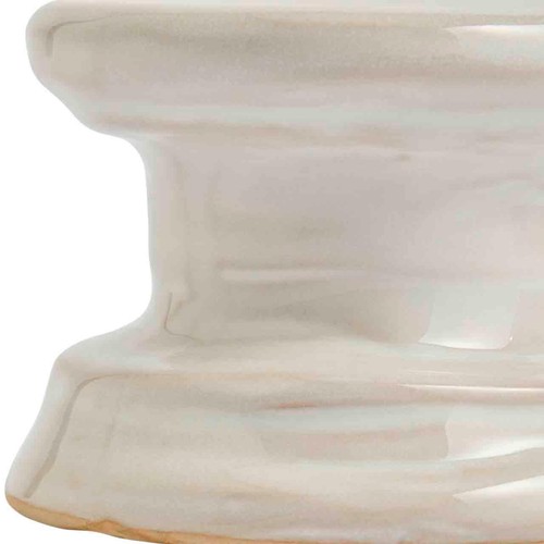 M&S Ceramic Dinner Candle & Tealight Holder, White