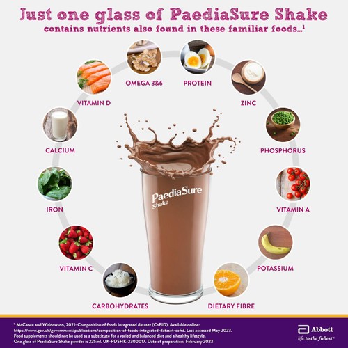 PaediaSure Shake Chocolate Nutritional Supplement Powder, 1-10 Yrs