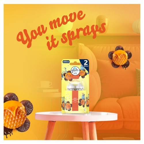 Glade Sense & Spray, Twin Refill, Sweet Chocolate Treat