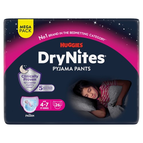 DryNites 4-7yrs Girl Mega Pack