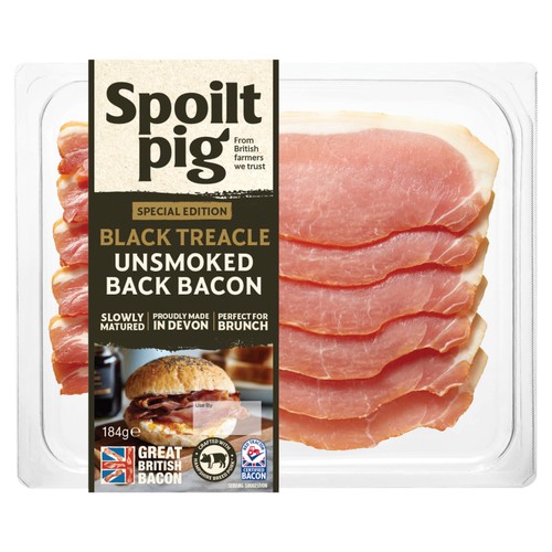 Spoiltpig British Black Treacle Unsmoked Back Bacon