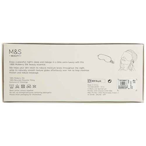 M&S Pure Mulberry Silk Eye Mask, Mink