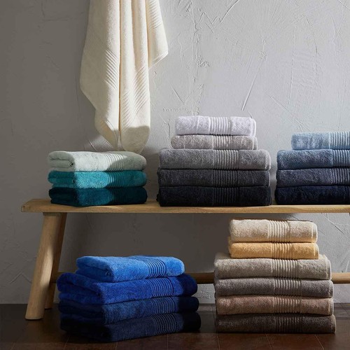 M&S Luxury Egyptian Cotton Extra Large Bath Sheet, Silver Grey
