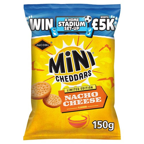 Jacob's Mini Cheddars Nacho Cheese Baked Snacks Sharebag