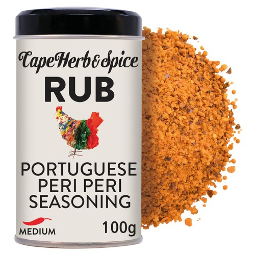 Cape Herb & Spice Portuguese Peri Peri Seasoning Rub Tin