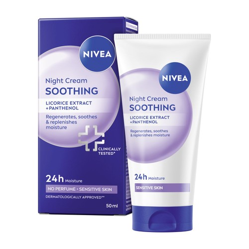 NIVEA Night Cream Face Moisturiser for Sensitive Skin