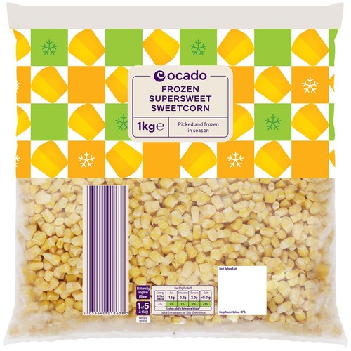 Ocado Frozen Supersweet Sweetcorn
