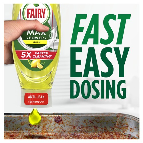 Fairy MaxPower Washing Up Liquid Lemon